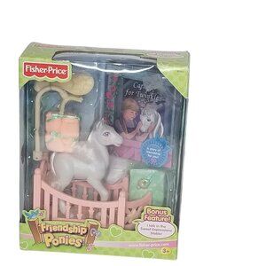 Vintage Fisher Price Friendship Ponies Baby Twinkle Caring For Twinkle Book New